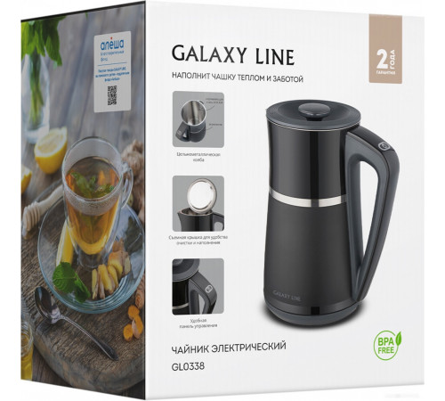 Электрический чайник Galaxy Line GL0338 (черный)