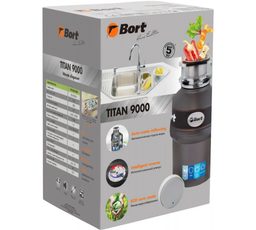 Измельчитель пищевых отходов BORT Titan 9000