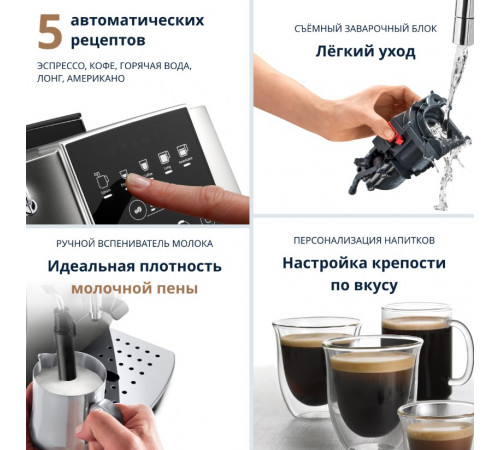 Эспрессо кофемашина Delonghi Magnifica Start ECAM 220.30.SB
