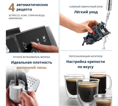 Эспрессо кофемашина Delonghi Magnifica Start ECAM 220.22 GB