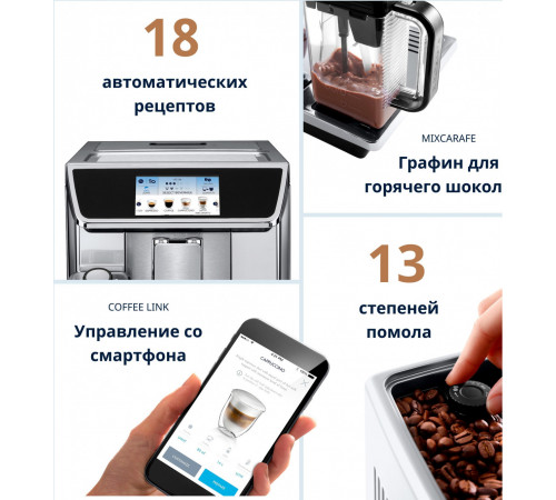 Кофемашина Delonghi PrimaDonna Elite Experience ECAM 650.85.MS
