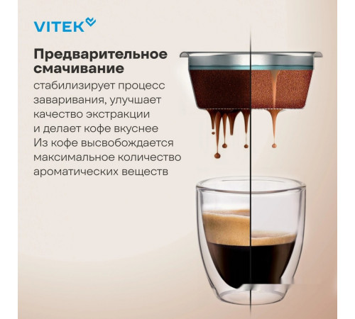 Рожковая кофеварка Vitek VT-CME1501