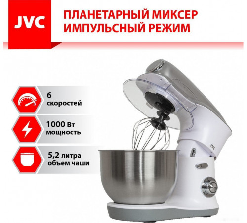 Кухонный комбайн JVC JK-MX510 (белый/серебристый)
