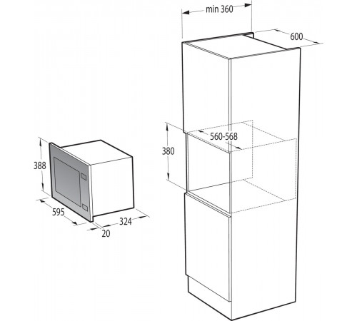 Микроволновая печь Gorenje BM201AG1BG