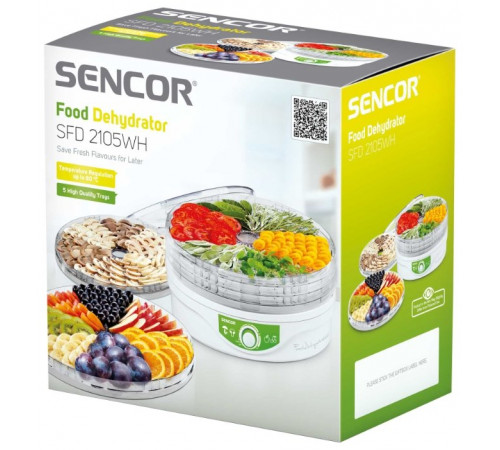 Сушилка для овощей и фруктов Sencor SFD 2105WH