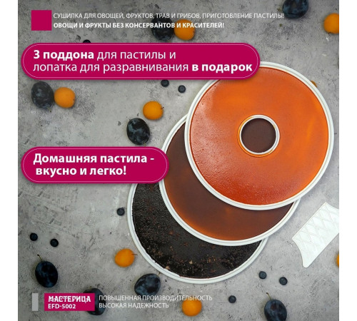 Сушилка для овощей и фруктов Мастерица EFD-5002