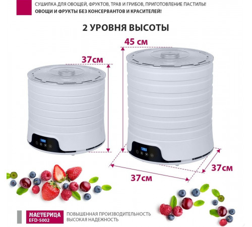 Сушилка для овощей и фруктов Мастерица EFD-5002