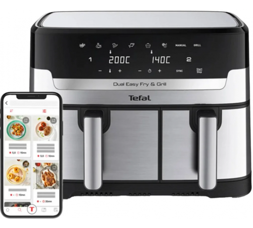 Аэрогриль Tefal Dual Easy Fry & Grill EY905D10