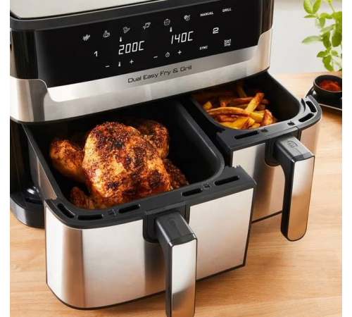 Аэрогриль Tefal Dual Easy Fry & Grill EY905D10