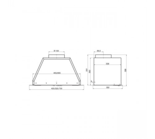Вытяжка Elikor Flat 72П-650-К3Д (белый)