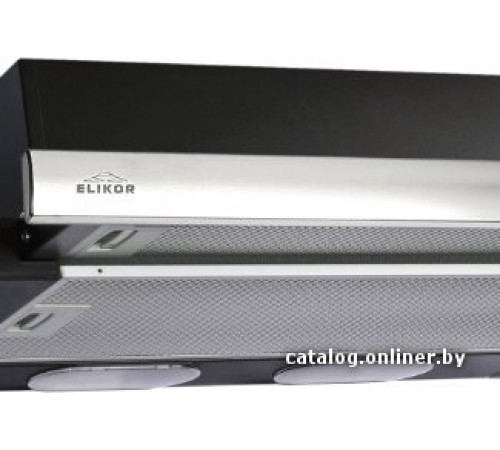 Вытяжка Elikor Интегра 50П-400-В2Л (черный/нержавеющая сталь)