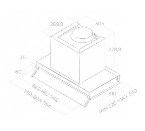 Вытяжка Elica Boxin LX/IX/A/60