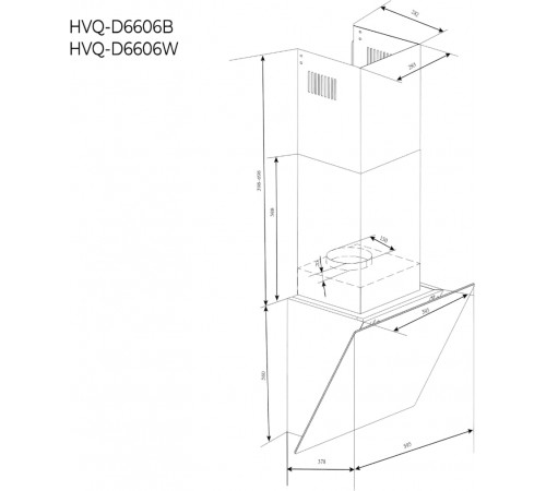 Вытяжка HAIER HVQ-D6606W