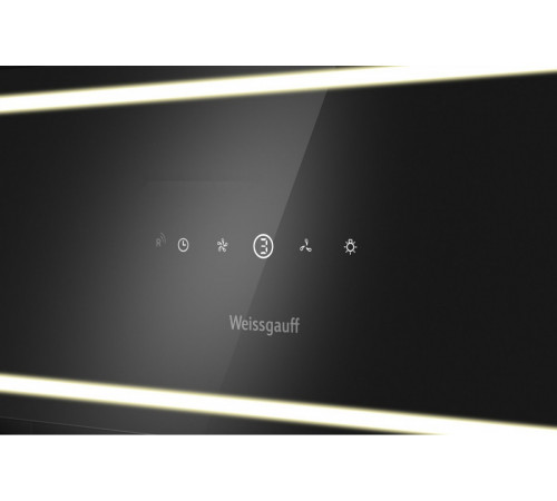 Вытяжка Weissgauff Quadra 600 Touch Black Glass