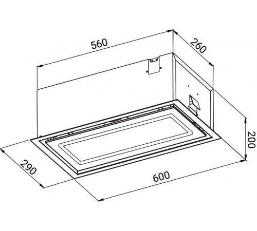 Вытяжка Weissgauff Quadra 600 Touch Black Glass