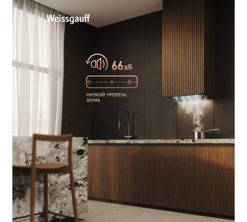 Вытяжка Weissgauff Quadra 600 Touch Black Glass