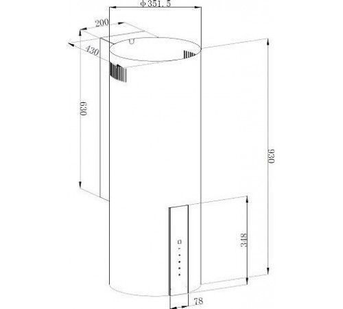 Вытяжка Korting KHC 35969 DN Cylinder
