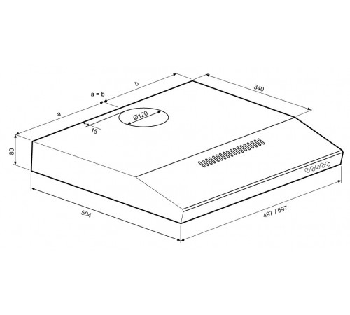 Вытяжка Krona Jessica slim PB 600 white