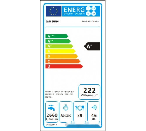 Посудомоечная машина Samsung DW50R4040BB