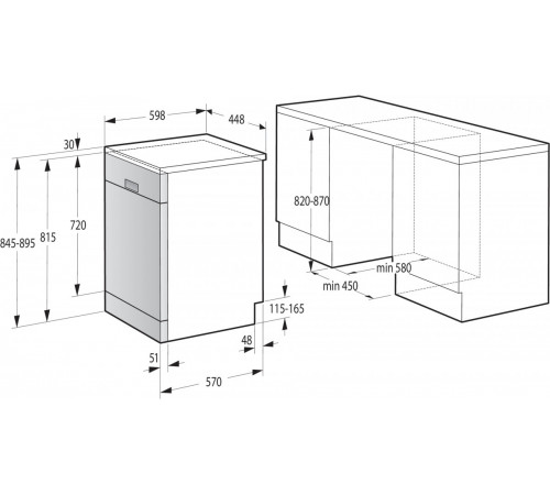 Посудомоечная машина Gorenje GS541D10X