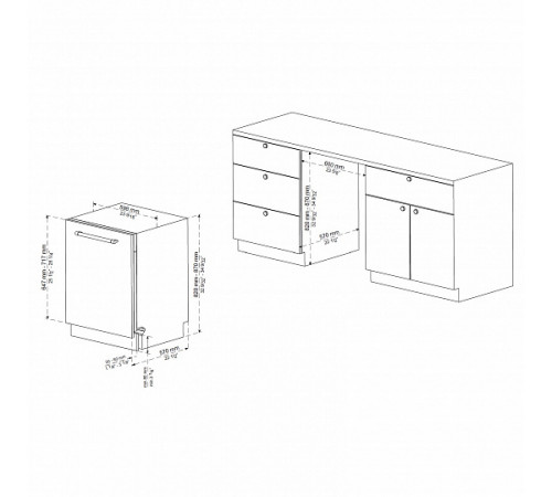 Посудомоечная машина Korting KDI 60488