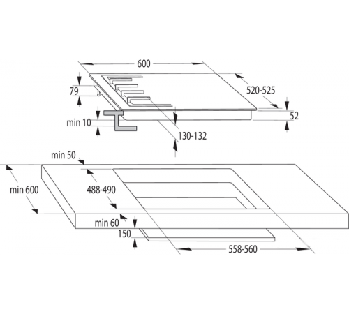 Варочная панель Gorenje GW6D42CLI