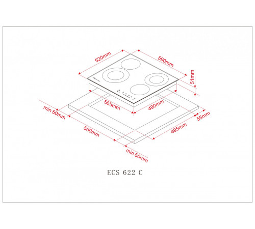 Варочная панель Kuppersberg ECS 622 C