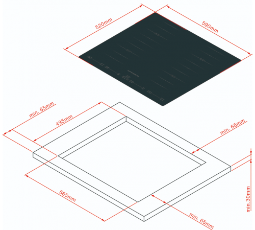 Варочная панель Kuppersberg ICS 645 F