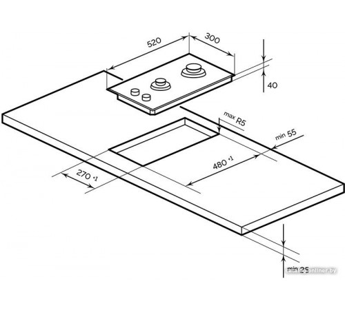 Варочная панель LEX GVG 323A BBL