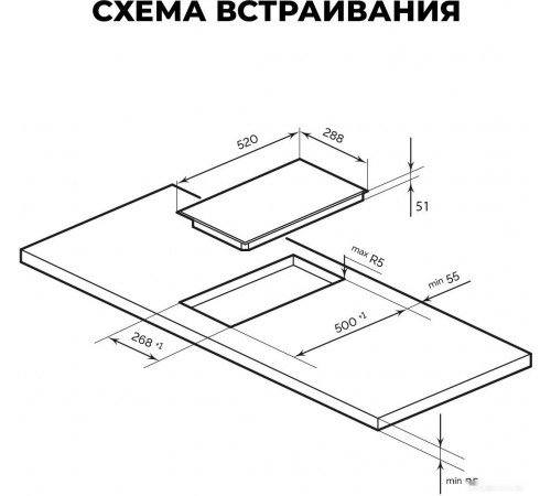 Варочная панель LEX EVH 320A BL