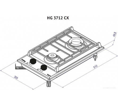 Варочная панель Korting HG 3712 CX