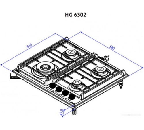 Варочная панель Korting HG 6302 CTB