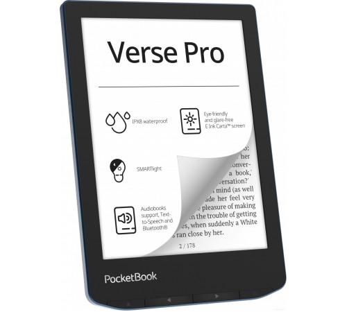 Электронная книга PocketBook A4 634 Verse Pro (лазурный)