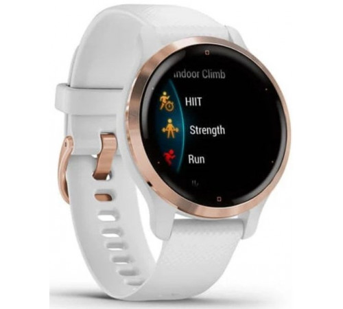 Умные часы Garmin Venu 2S (розовое золото/белый)