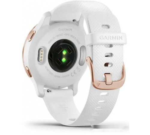 Умные часы Garmin Venu 2S (розовое золото/белый)