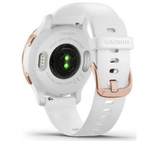 Умные часы Garmin Venu 2S (розовое золото/белый)
