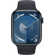 Умные часы Apple Watch Series 9 45 мм (алюминиевый корпус, полуночный/полуночный, нейлоновый ремешок)