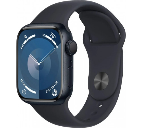 Умные часы Apple Watch Series 9 41 мм (алюминиевый корпус, полуночный/полуночный, нейлоновый ремешок)