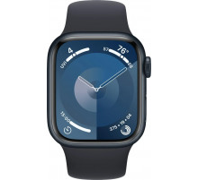 Умные часы Apple Watch Series 9 41 мм (алюминиевый корпус, полуночный/полуночный, нейлоновый ремешок)