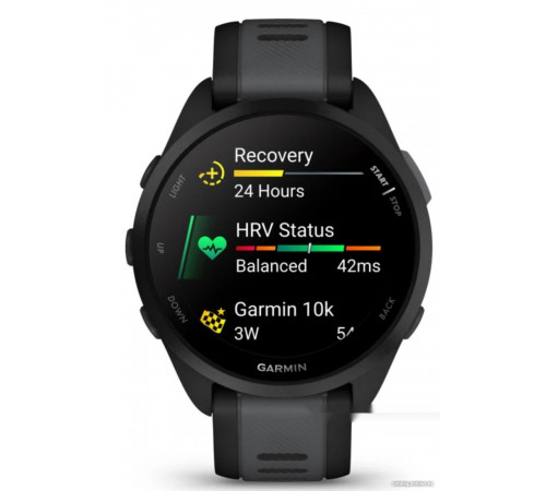 Умные часы Garmin Forerunner 165 (черный/сланцево-серый)