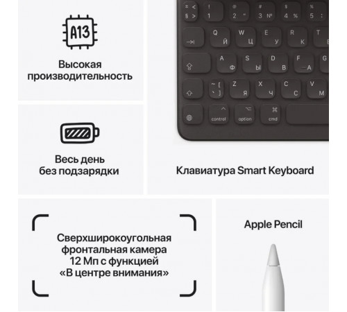Планшет Apple iPad 10.2" 2021 64GB MK2K3 (серый космос)