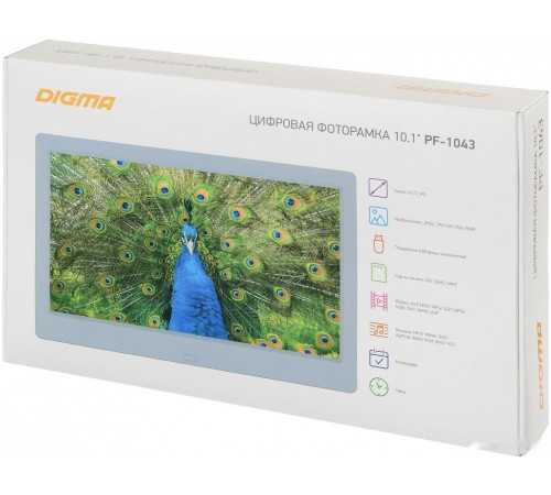 Цифровая фоторамка DIGMA PF-1043 (белый)