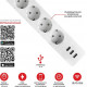 Умный удлинитель EKF Connect PRO Wi-Fi c USB RCE-2-WF