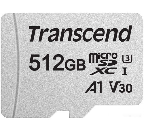 Карта памяти Transcend microSDXC 300S 512GB (с адаптером)