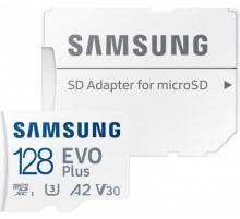 Карта памяти Samsung EVO Plus 2021 microSDXC 128GB (с адаптером)