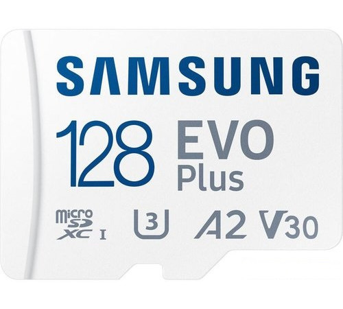 Карта памяти Samsung EVO Plus 2021 microSDXC 128GB (с адаптером)