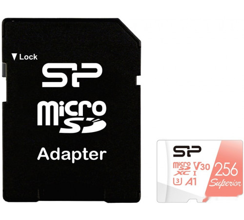 Карта памяти Silicon Power Superior A1 microSDXC SP256GBSTXDV3V20SP 256GB