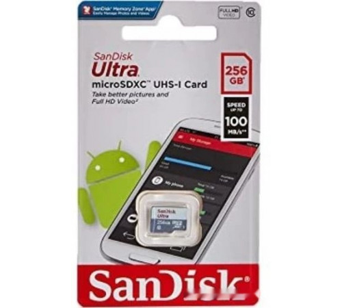 Карта памяти SanDisk Ultra microSDXC SDSQUNR-256G-GN3MN 256GB