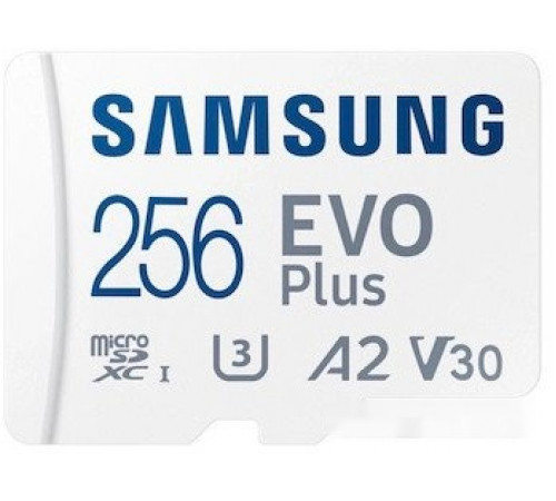 Карта памяти Samsung EVO Plus 2024 microSDXC 256GB (с адаптером)