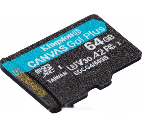 Карта памяти Kingston Canvas Go! microSDXC 64GB SDCG4/64GB